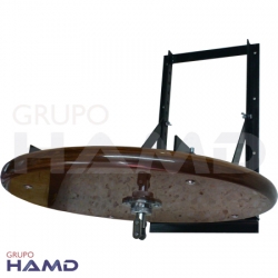 base-para-pera-fija-con-swivel-de-acero