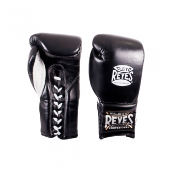 GUANTES CON AGUJETA 16 OZ. NEGRO | CLETO REYES