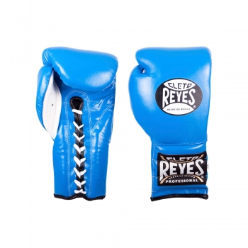 GUANTES CON AGUJETA 12 OZ. AZUL | CLETO REYES
